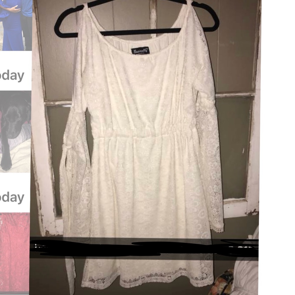 COLD SHOULDER BASICALLY ME DRESS